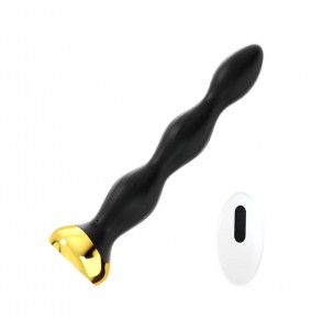 MizzZee - Electric Shock Anal Plug Vibrator (Chargeable - Black)